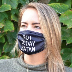 NEW! Faith Mask - Not Today Satan / Adults